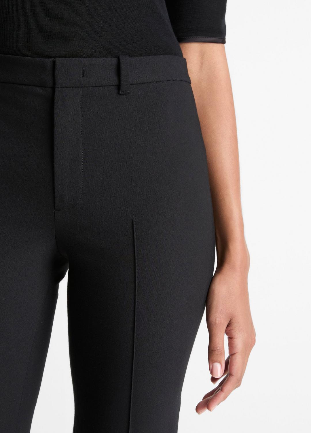 Cotton-Blend Slim Cigarette Pant in Trousers BLACK | VINCE Women