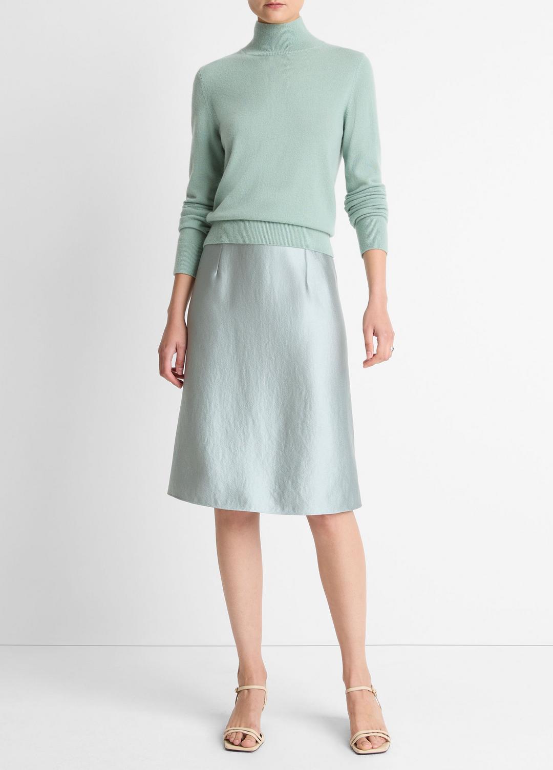 Cashmere Turtleneck Sweater in Turtleneck ALOE STONE | VINCE Women