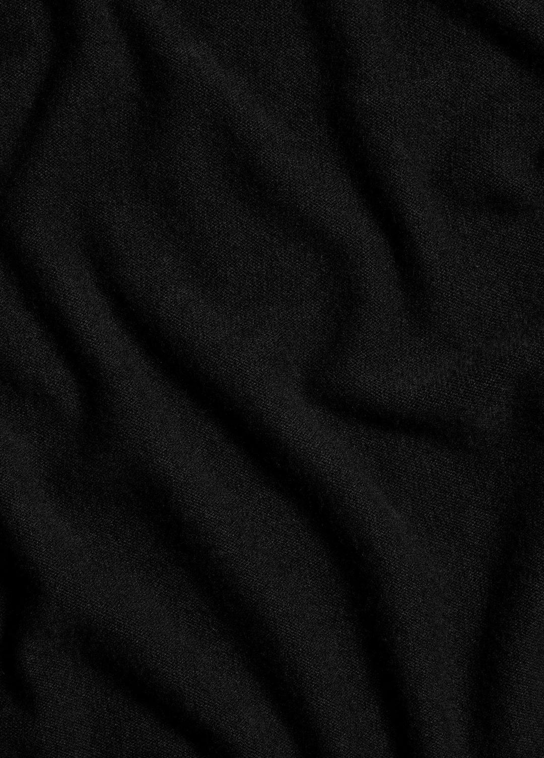 Merino Wool-Cashmere Funnel-Neck Poncho in Accessories BLACK | VINCE Women