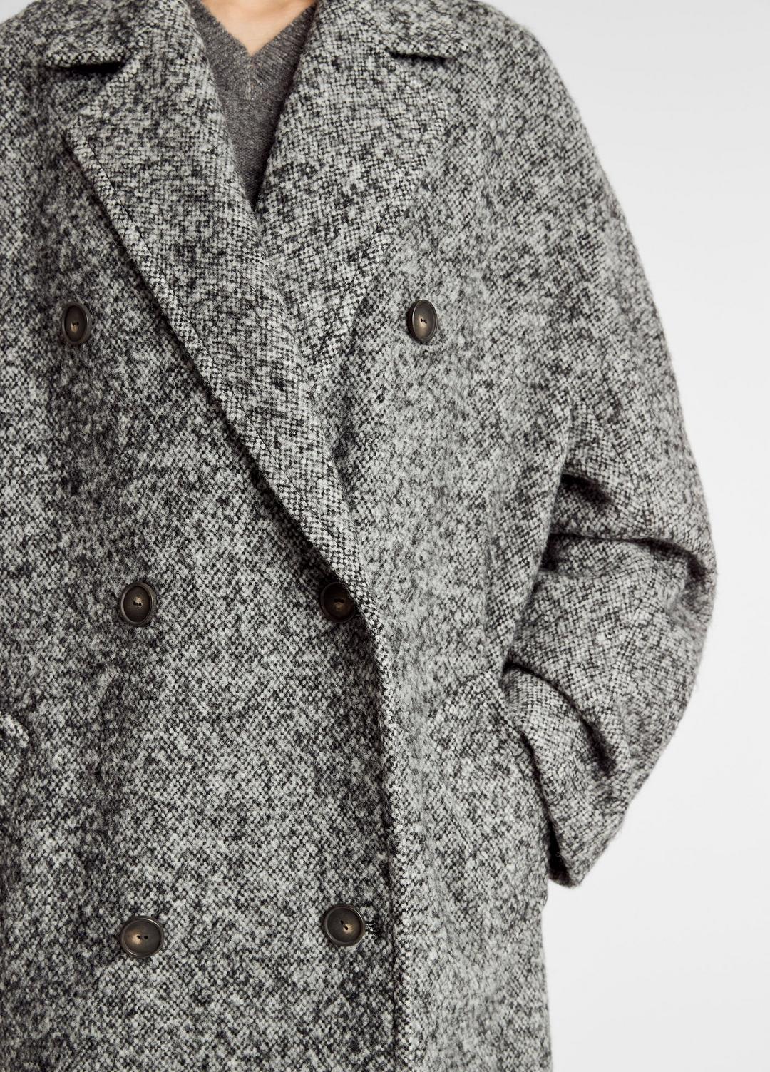 Italian Wool-Blend Overcoat in Coats GREYSTONE | VINCE Women