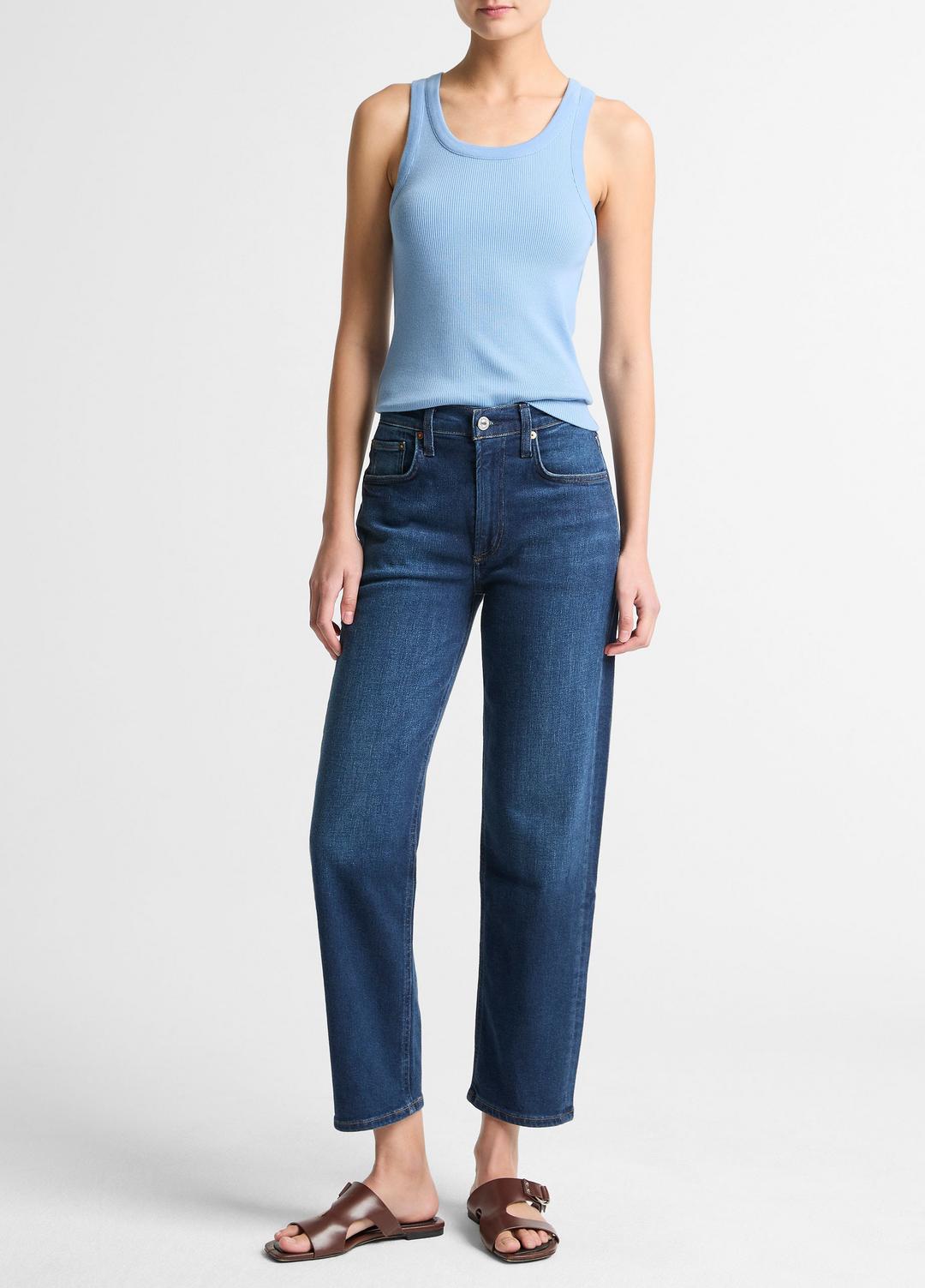 Ribbed Scoop-Neck Tank in Tank Tops HYDRA | VINCE Women