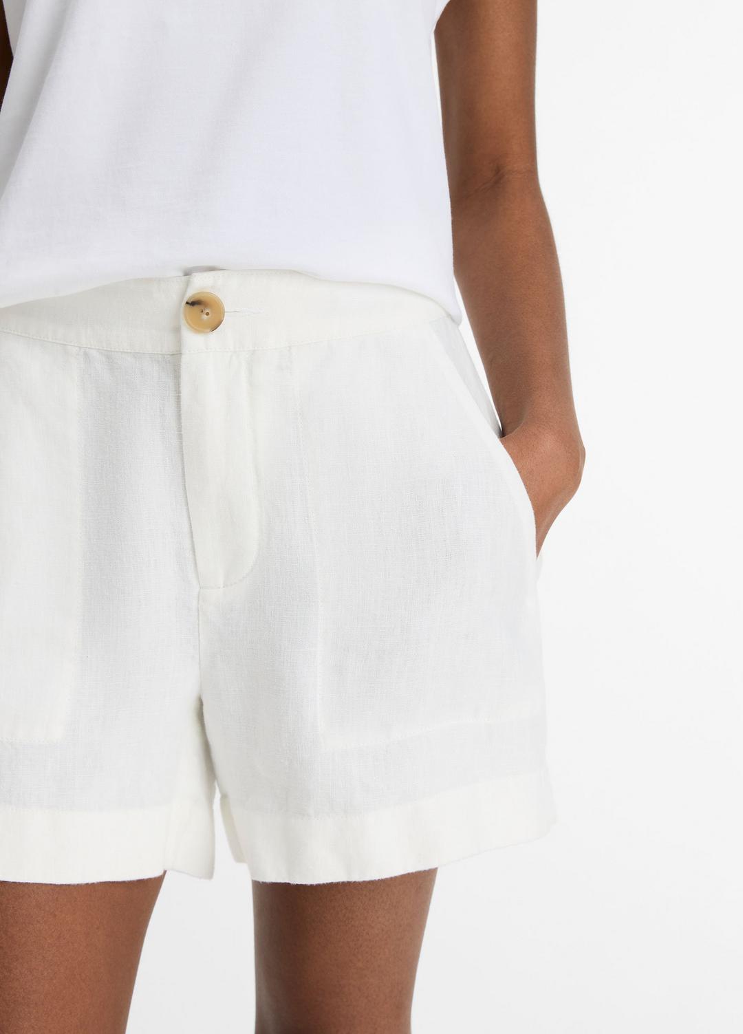 Hemp Short in Shorts OFF WHITE | VINCE Women
