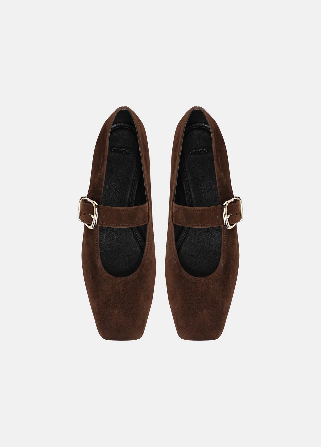 Daniela Suede Mary Jane Flat in Loafers & Flats CLOVE | VINCE Women