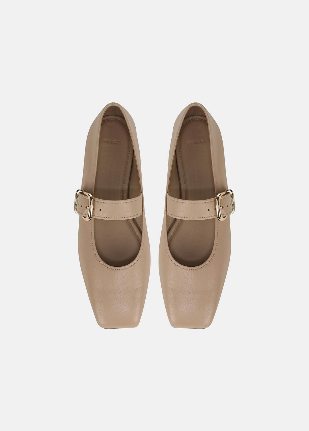Daniela Leather Mary Jane Flat in Loafers & Flats WARM ALMOND | VINCE Women