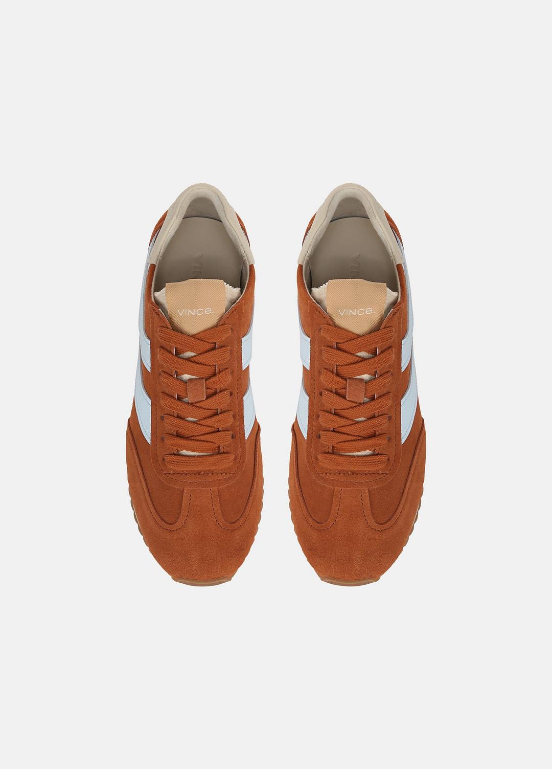 Oasis Suede & Leather Runner Sneaker in Sneakers VINTAGE EMBER/CELESTE | VINCE Women