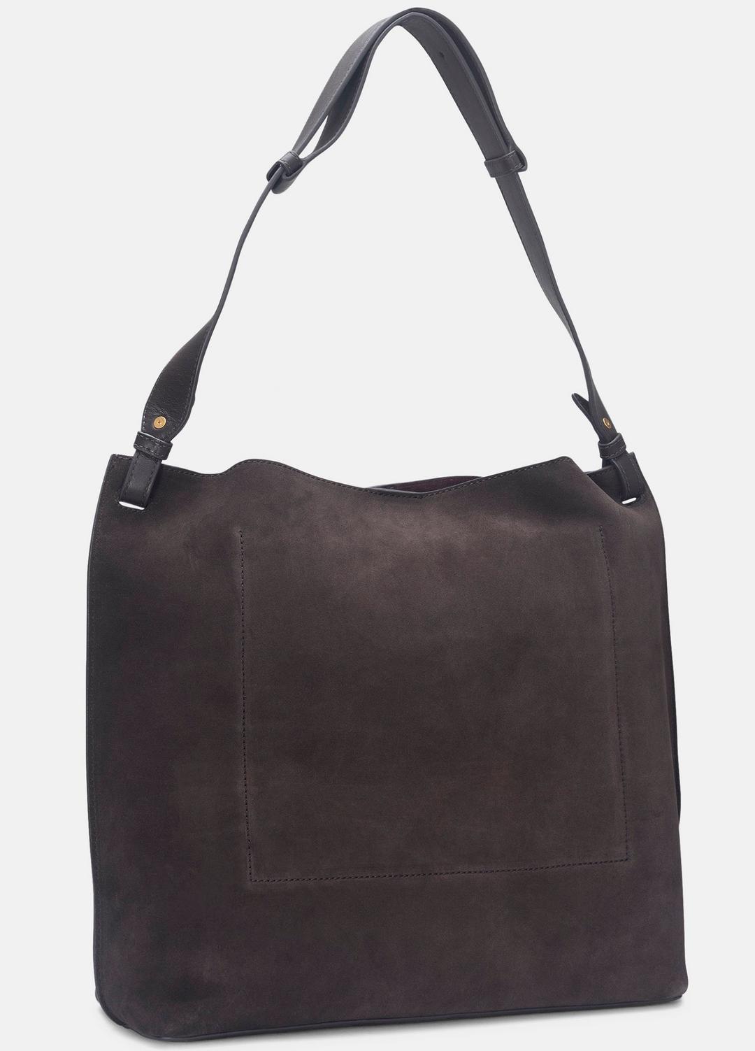 Ava Leather Bucket Bag in Handbags CACAO | VINCE Women