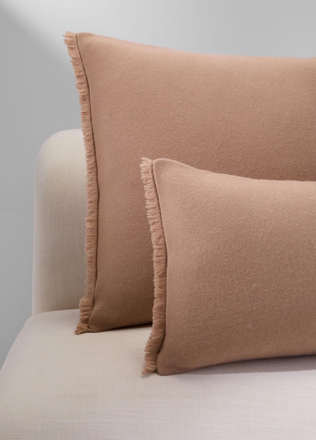 Cashmere Reverse Jersey Rectangle Pillow in Pillows & Blankets CAMEL | VINCE Women