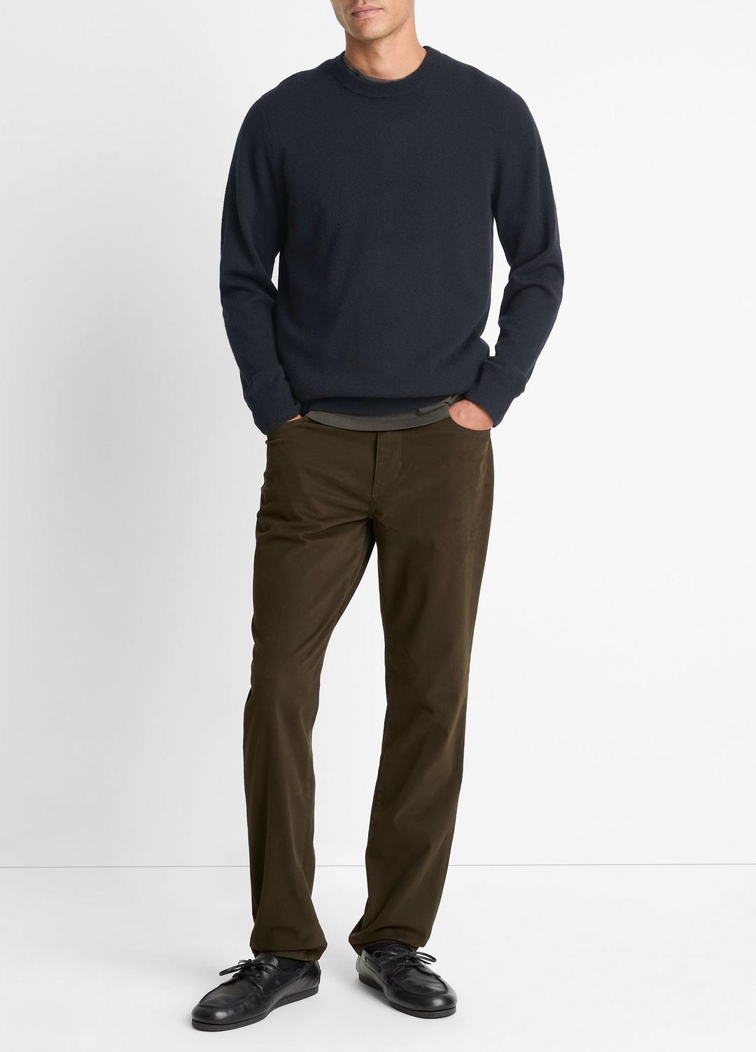 Cashmere Crew Neck Sweater in Crew Neck COASTAL BLUE | VINCE Men