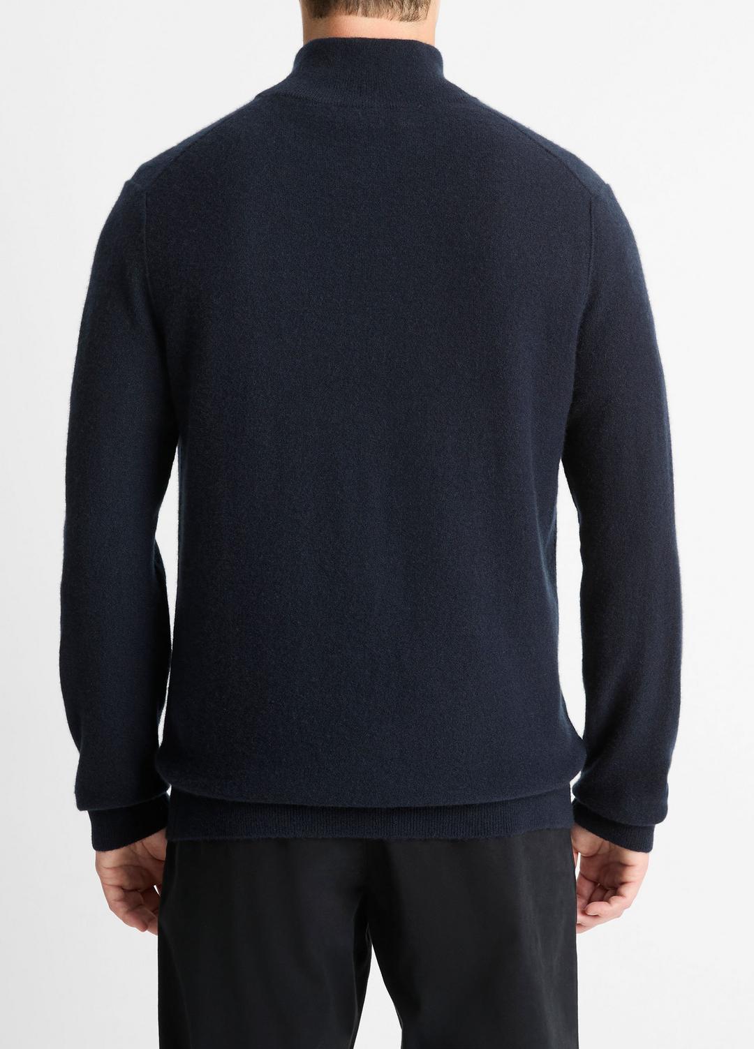 Plush Cashmere Quarter-Zip Sweater in Quarter Zip COASTAL BLUE | VINCE Men