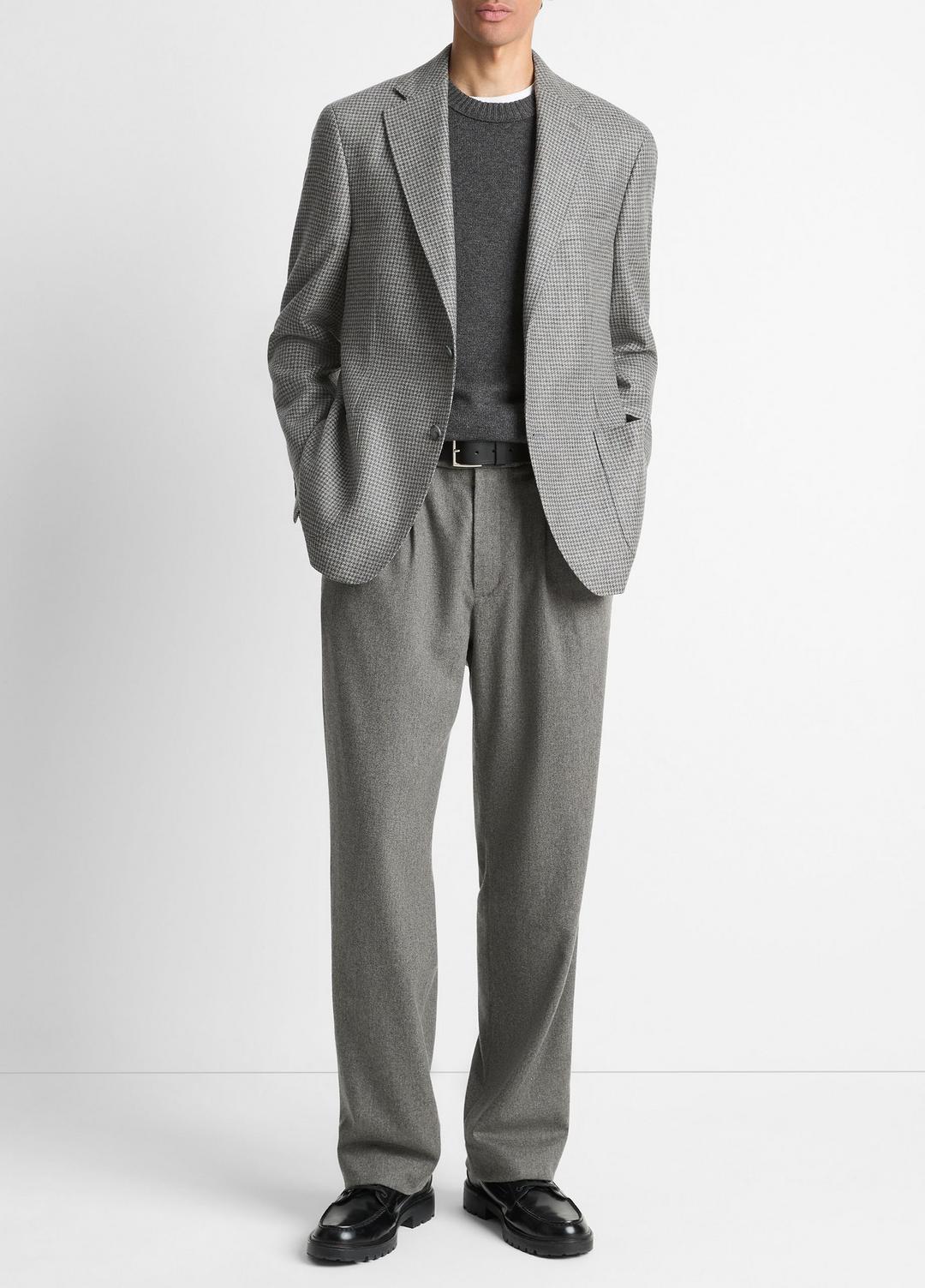 Houndstooth Cashmere Relaxed Sport Coat in Blazers GREY/BROWN | VINCE Men