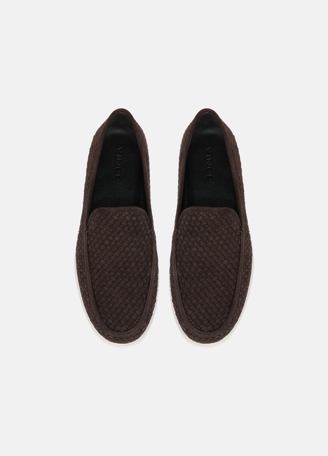 Sonoma Woven Suede Loafer in Loafers COCOA BROWN | VINCE Men