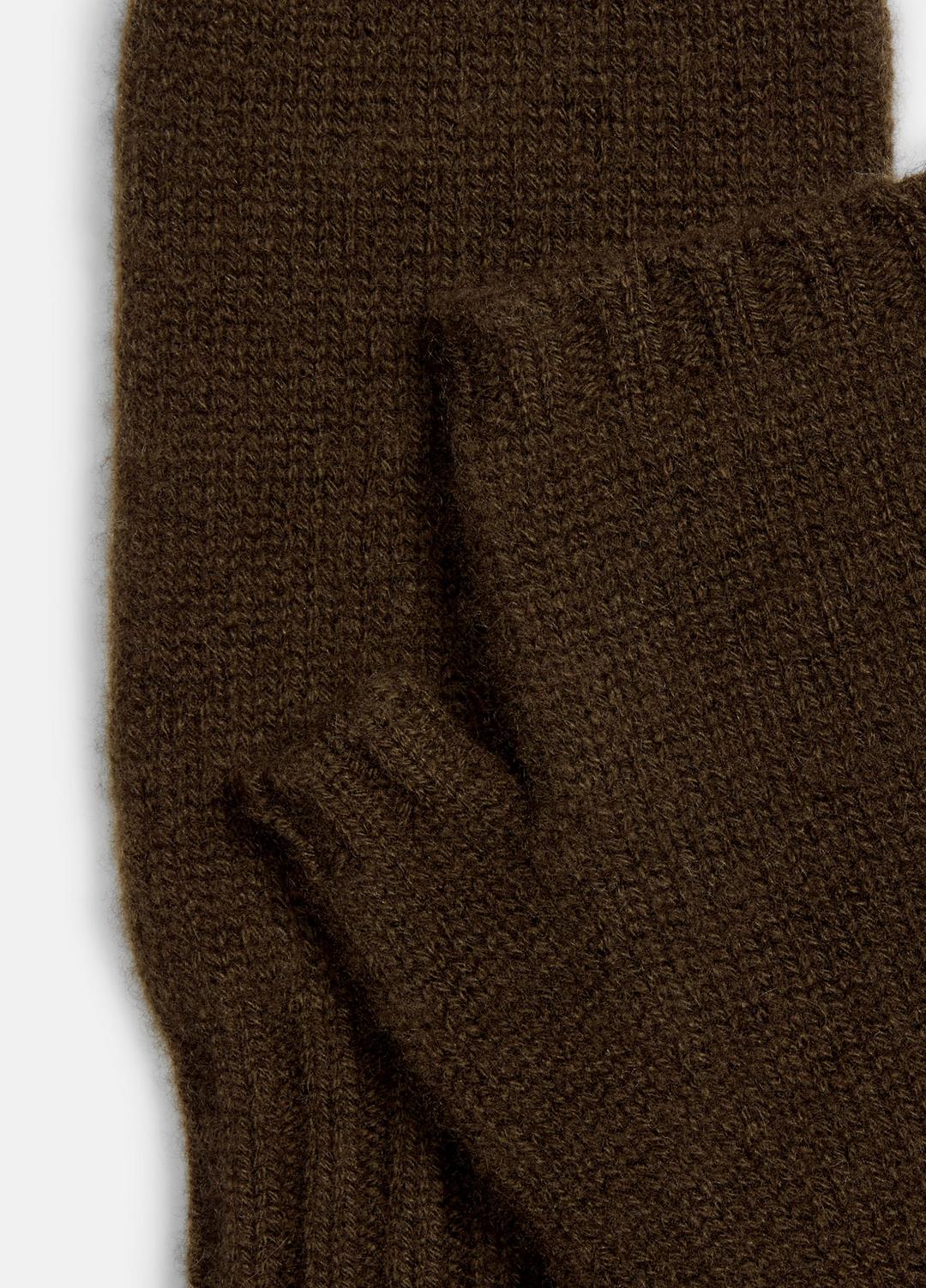 Cashmere Hand Warmers in Gloves DARK LEAF | VINCE Men
