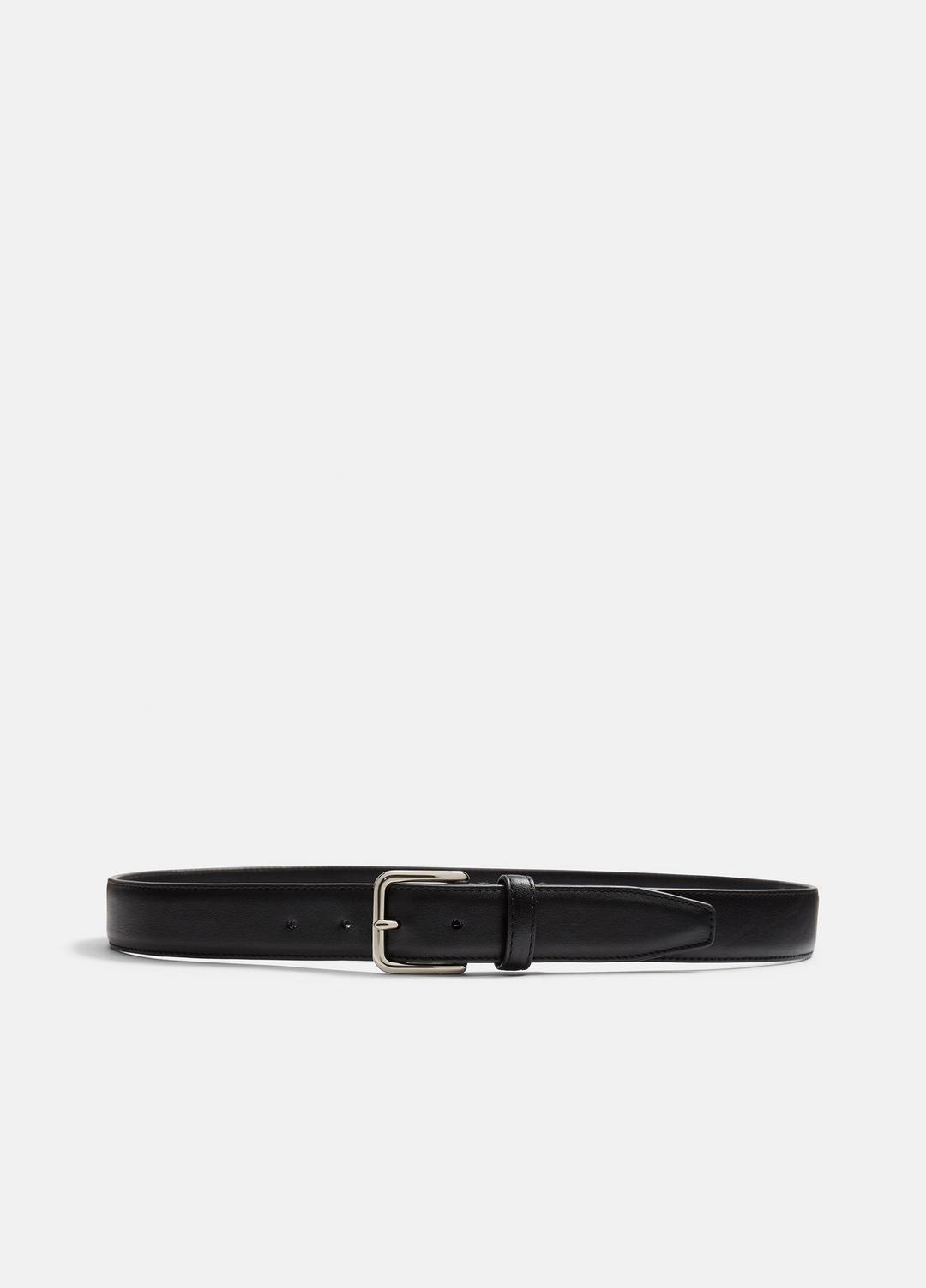 Men’s Classic Leather Belt in Belts BLACK | VINCE Men