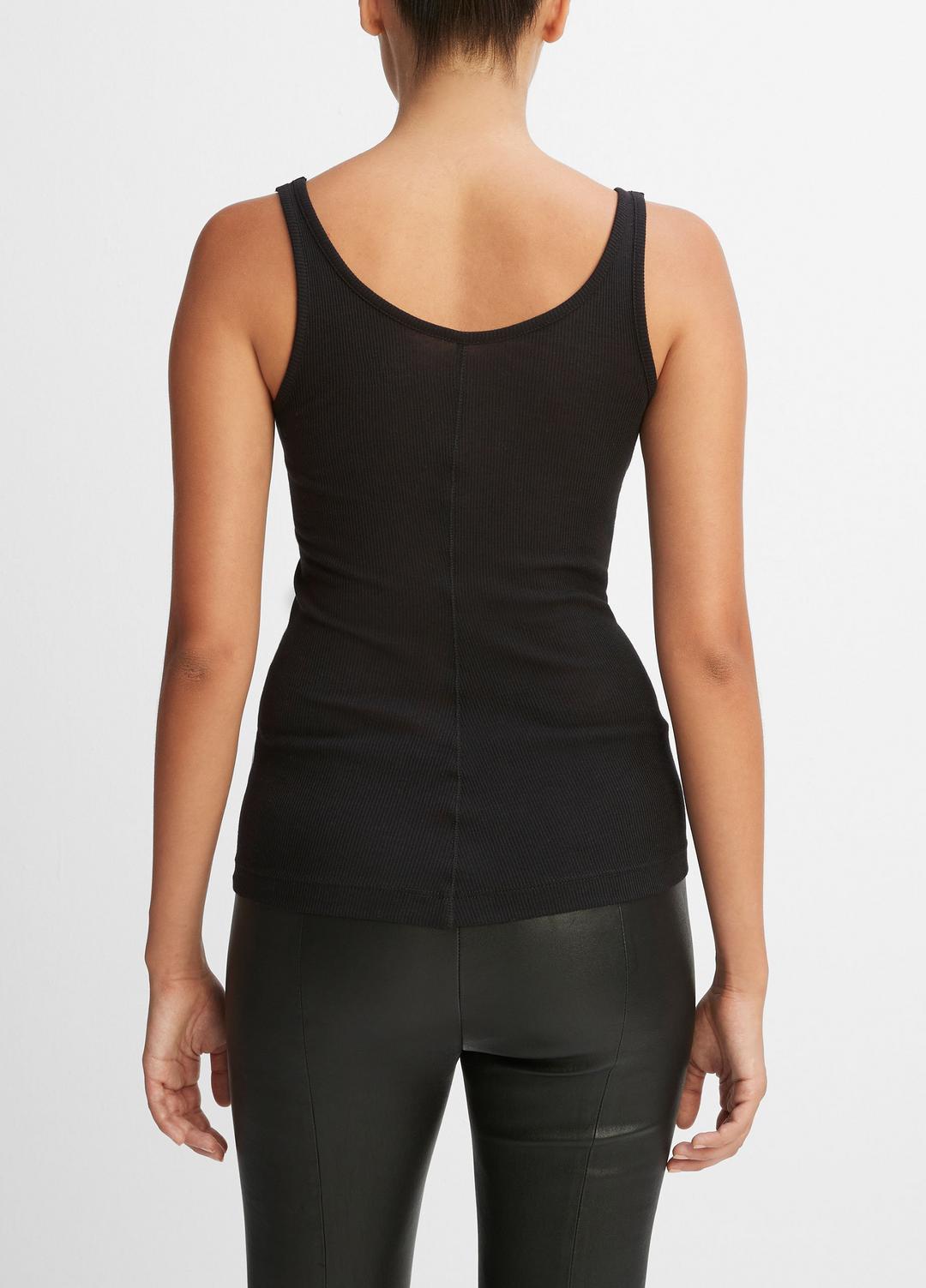 Scoop Neck Tank in Shirts & Tees BLACK | VINCE Sale