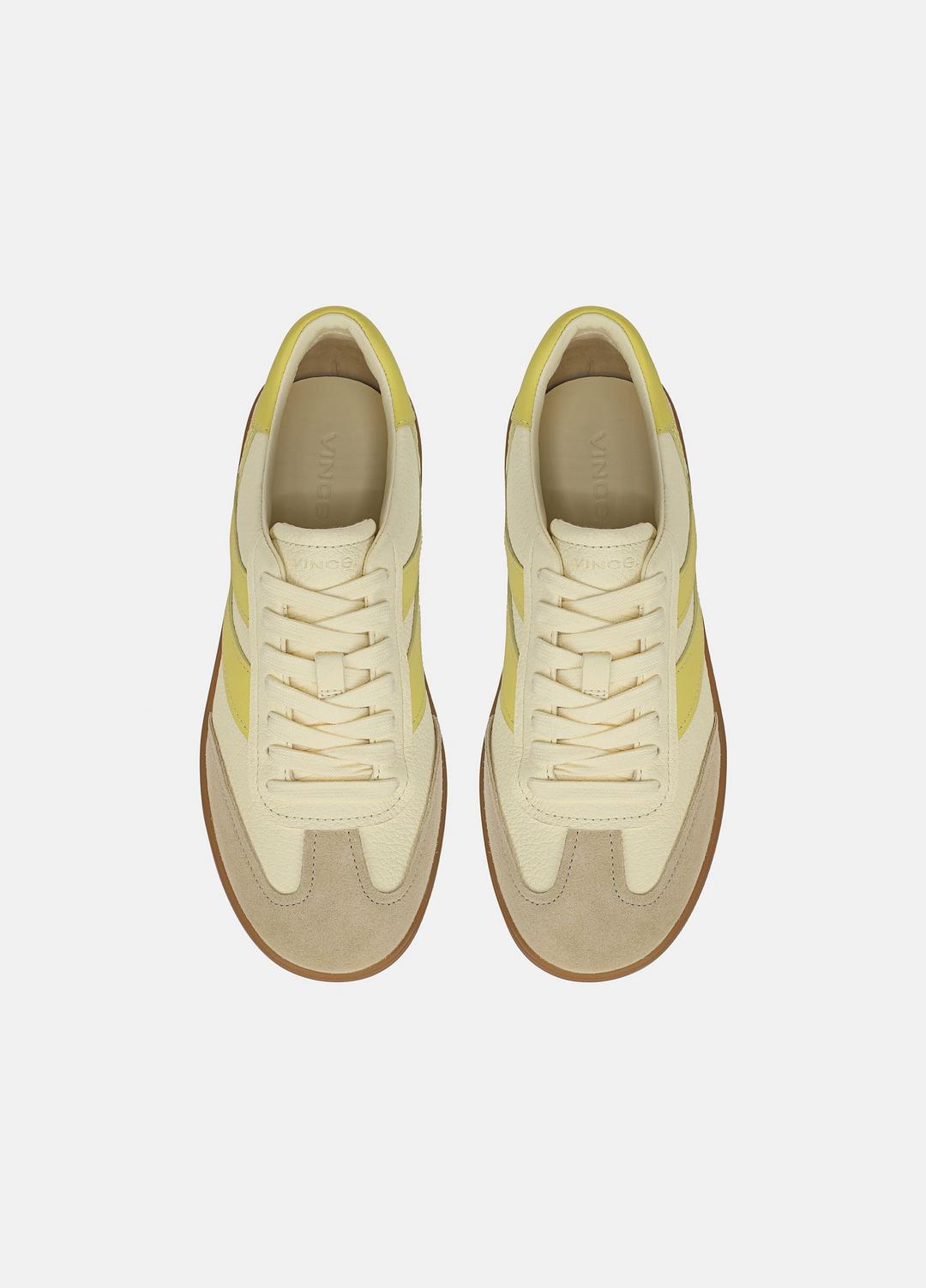 Oasis Leather & Suede Sneaker in Shoes SAND DUST/STRAW SEED/CHAMOMILE | VINCE Sale