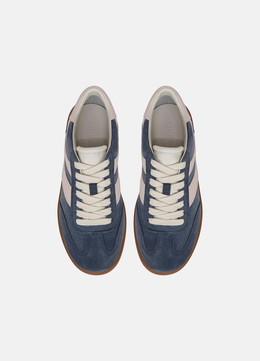 Oasis Suede & Leather Sneaker in Shoes HUNTINGTON BLUE/POWDER PINK | VINCE Sale