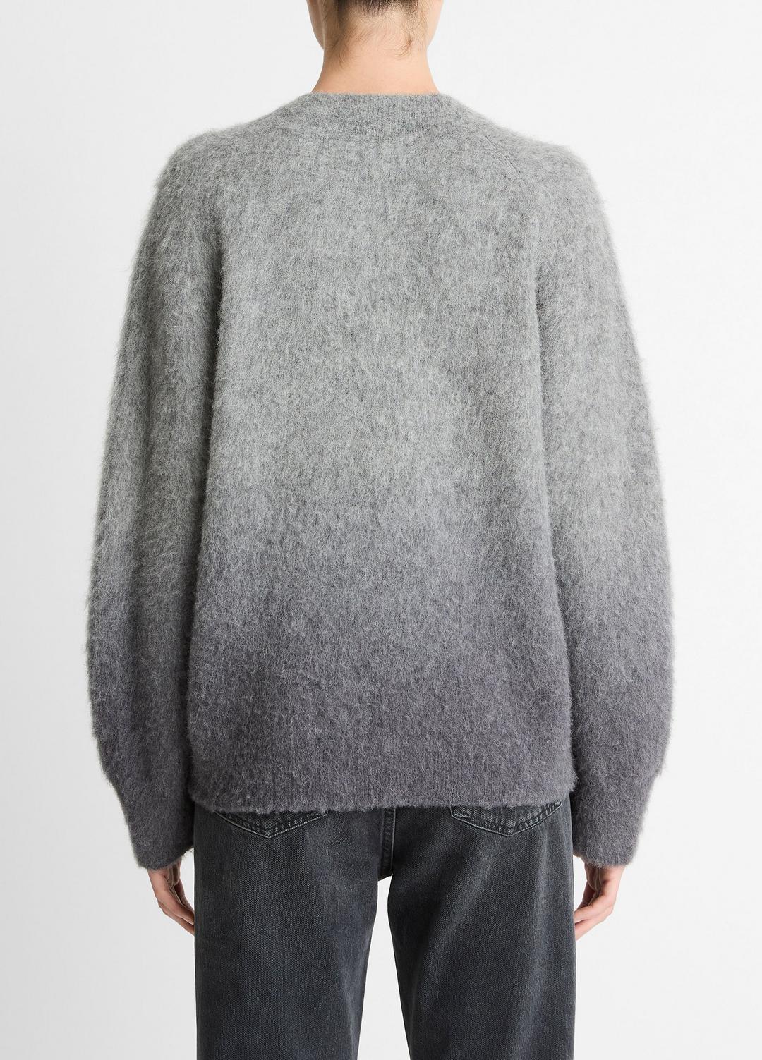 Ombré Alpaca & Wool-Blend Sweater in Crew Neck GREY OMBRE | VINCE Women