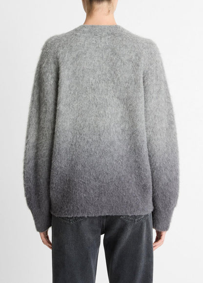 Ombré Alpaca & Wool-Blend Sweater in Crew Neck GREY OMBRE | VINCE Women