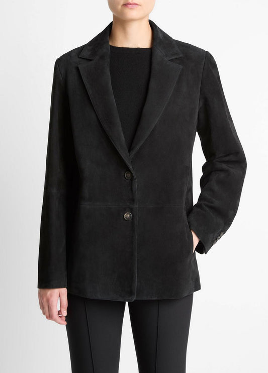 Suede Blazer in Blazers BLACK | VINCE Women