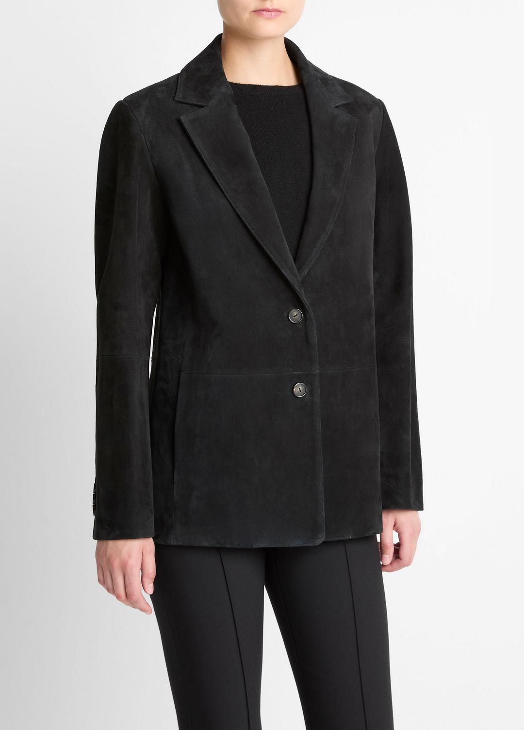 Suede Blazer in Blazers BLACK | VINCE Women