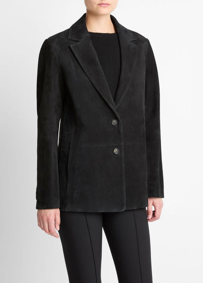 Suede Blazer in Blazers BLACK | VINCE Women