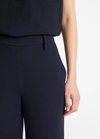Crepe Tapered Pull-On Pant in Trousers COASTAL BLUE | VINCE Women