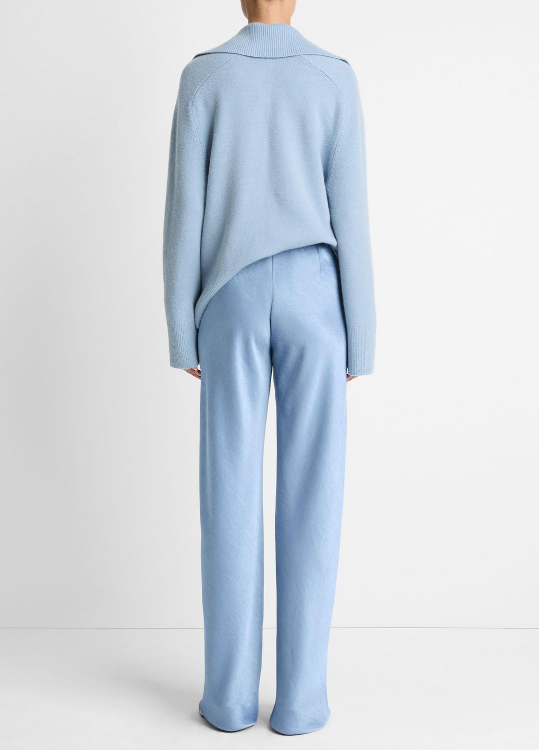 Colette High-Rise Fluid Satin Bias Pant in Trousers PACIFIC | VINCE Women