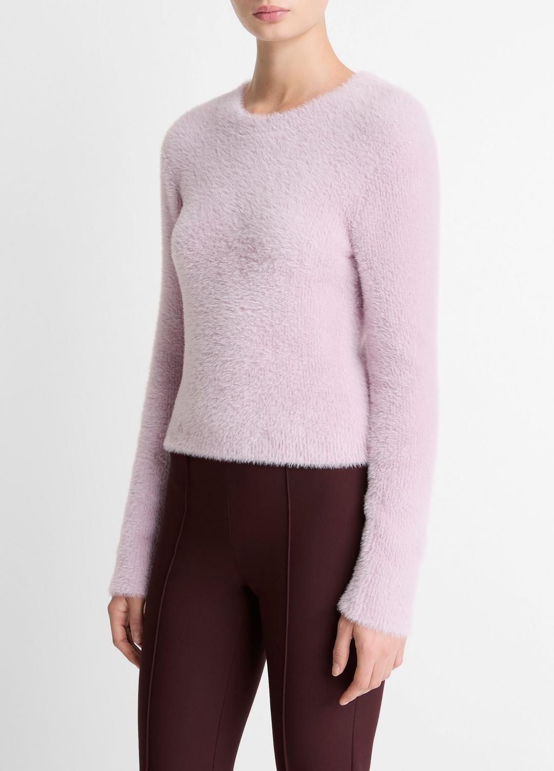 Eyelash Crew Neck Sweater in Crew Neck IRIS QUARTZ | VINCE Women