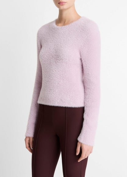 Eyelash Crew Neck Sweater in Crew Neck IRIS QUARTZ | VINCE Women