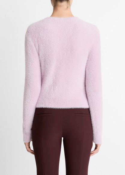 Eyelash Crew Neck Sweater in Crew Neck IRIS QUARTZ | VINCE Women