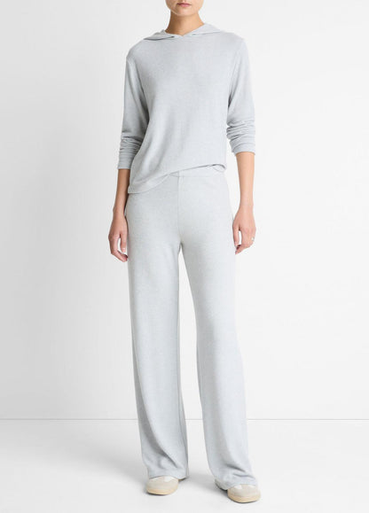 Cozy Wide-Leg Pant in Wide Leg HEATHER PALE GREY | VINCE Women