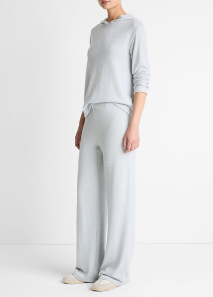 Cozy Wide-Leg Pant in Wide Leg HEATHER PALE GREY | VINCE Women