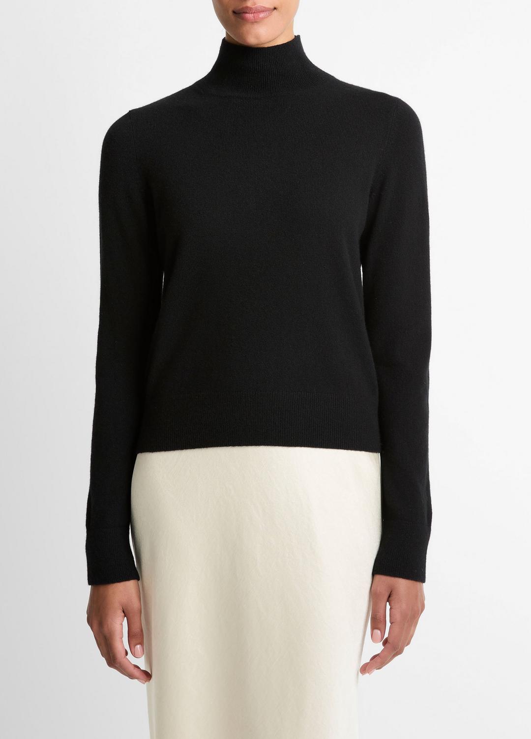 Cashmere Turtleneck Sweater in Turtleneck BLACK | VINCE Women