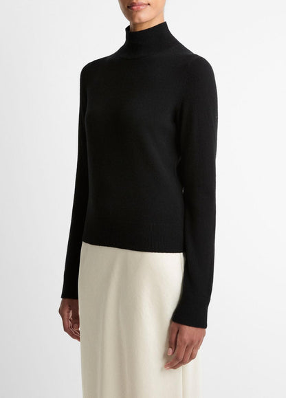 Cashmere Turtleneck Sweater in Turtleneck BLACK | VINCE Women