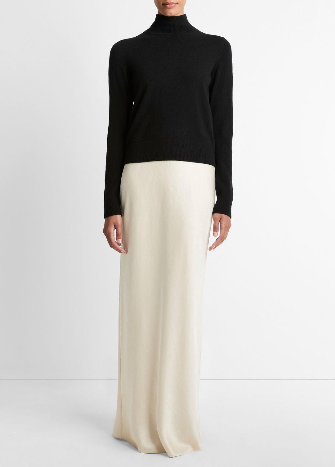 Cashmere Turtleneck Sweater in Turtleneck BLACK | VINCE Women
