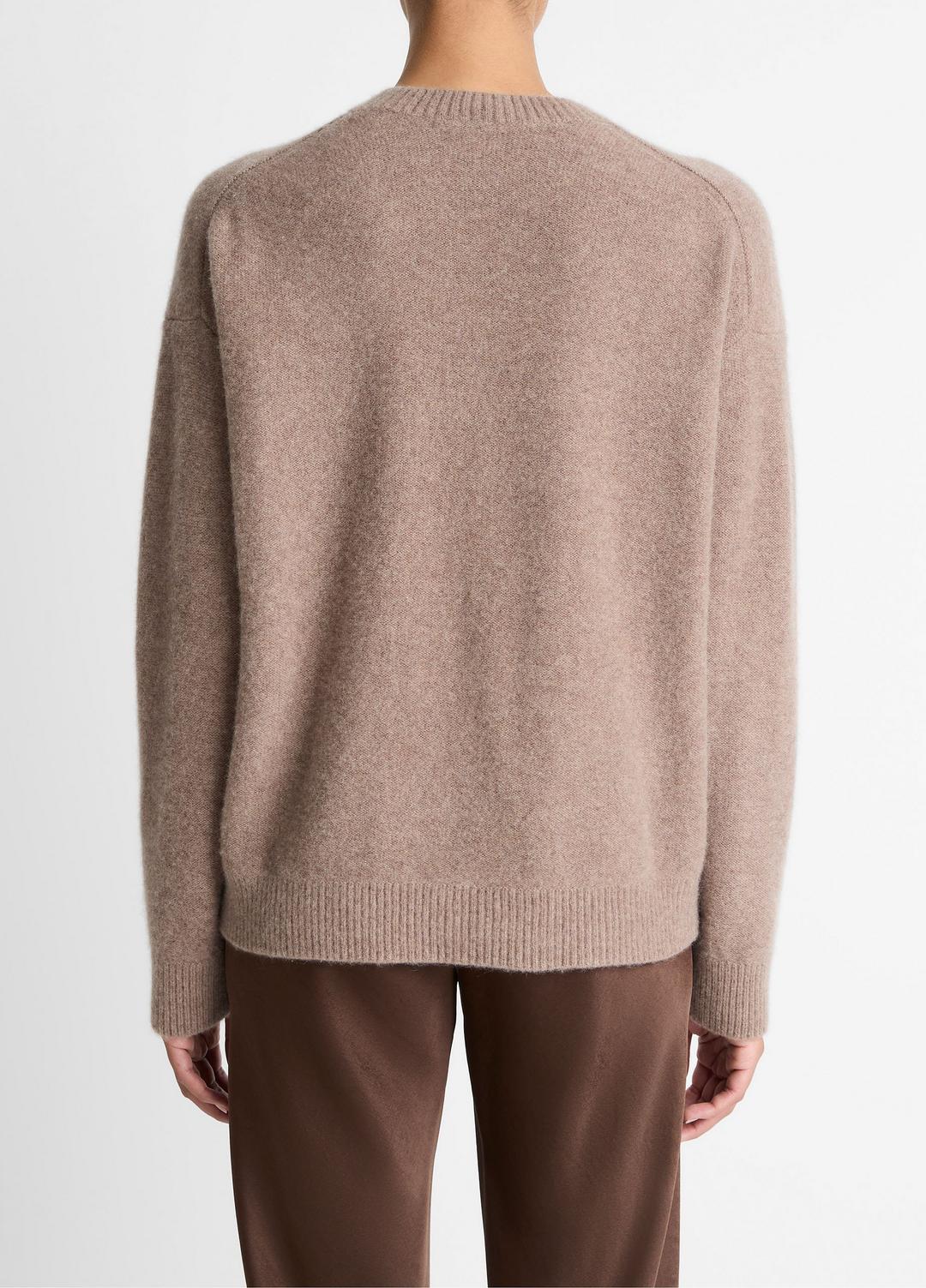 Plush Cashmere Crew Neck Sweater in Crew Neck HEATHER DOE | VINCE Women