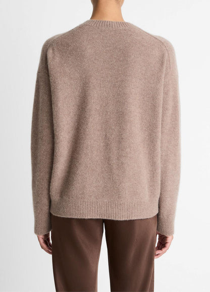 Plush Cashmere Crew Neck Sweater in Crew Neck HEATHER DOE | VINCE Women