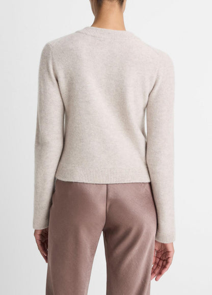 Plush Cashmere Shrunken Cardigan in Cardigans MARBLE | VINCE Women