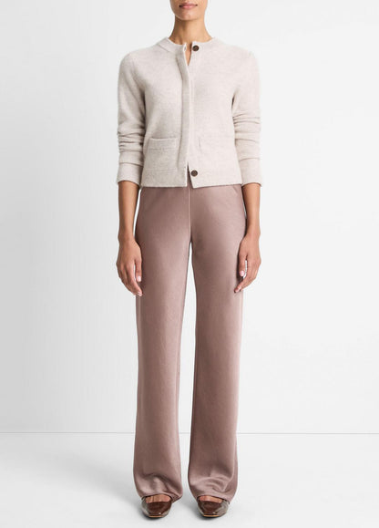 Plush Cashmere Shrunken Cardigan in Cardigans MARBLE | VINCE Women