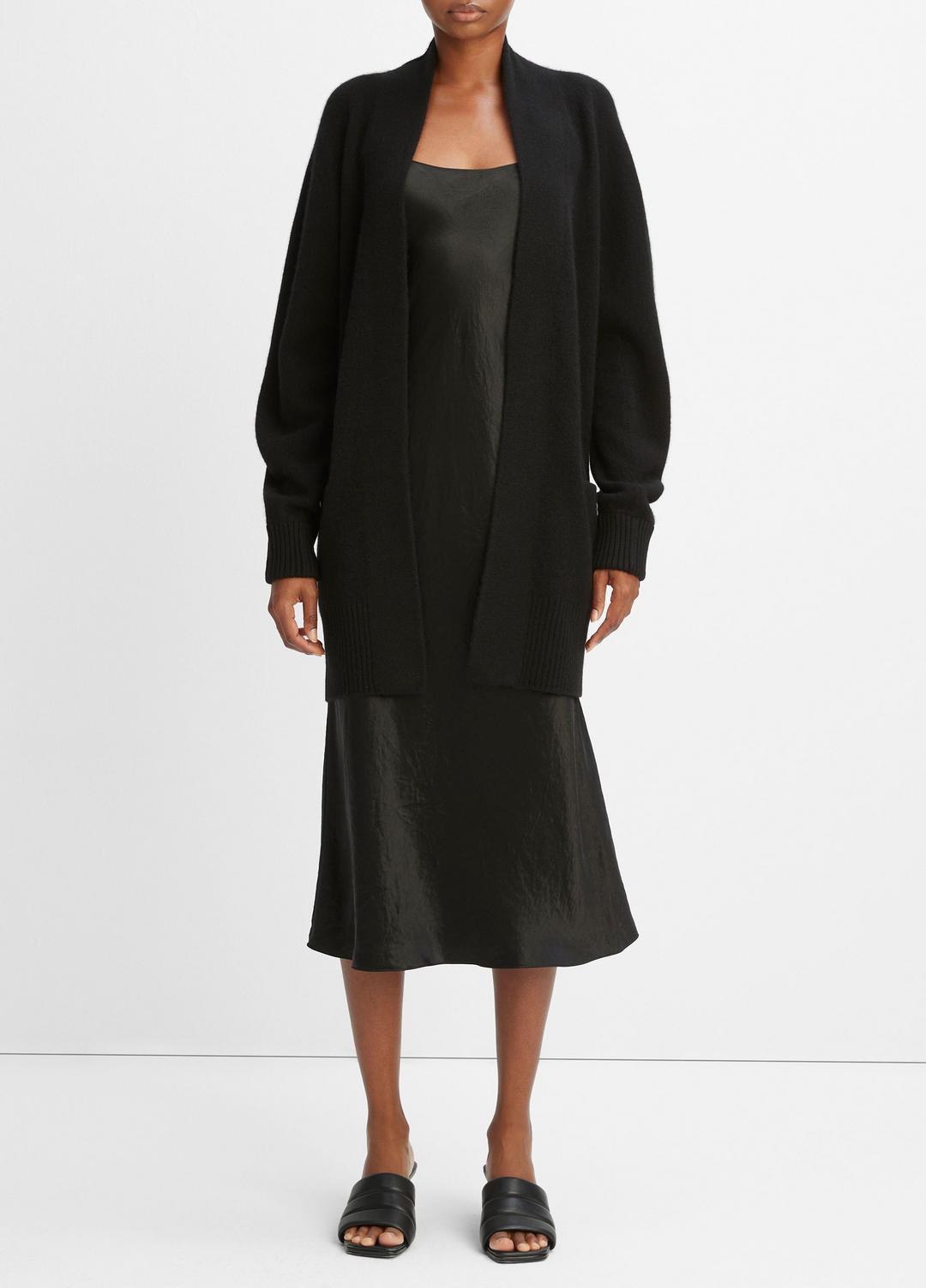 Cashmere Open-Front Cardigan in Cardigans BLACK | VINCE Women