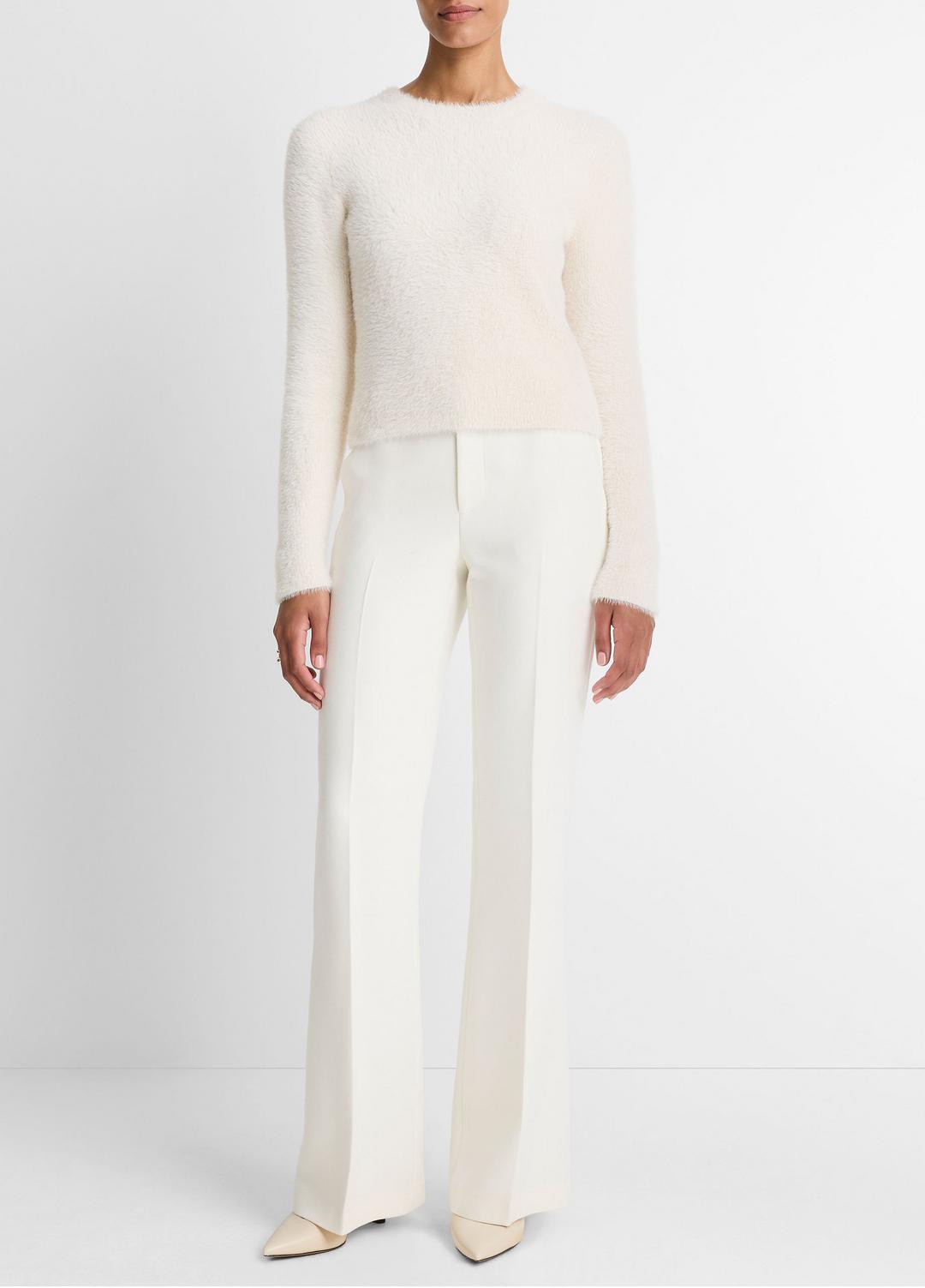 Eyelash Crew Neck Sweater in Crew Neck CHIFFON | VINCE Women