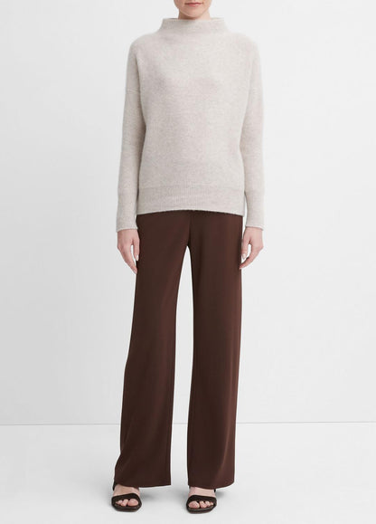 Plush Cashmere Funnel-Neck Sweater in Turtleneck MARBLE | VINCE Women