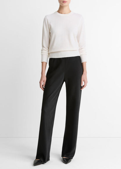 Cashmere Crew Neck Sweater in Crew Neck OFF WHITE | VINCE Women