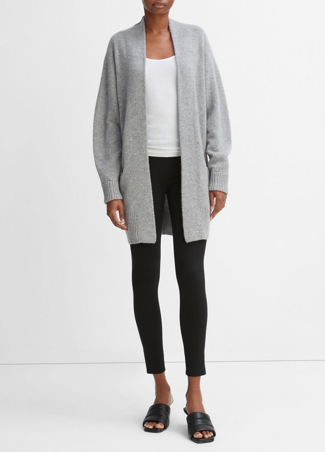 Cashmere Open-Front Cardigan in Cardigans MEDIUM HEATHER GREY | VINCE Women