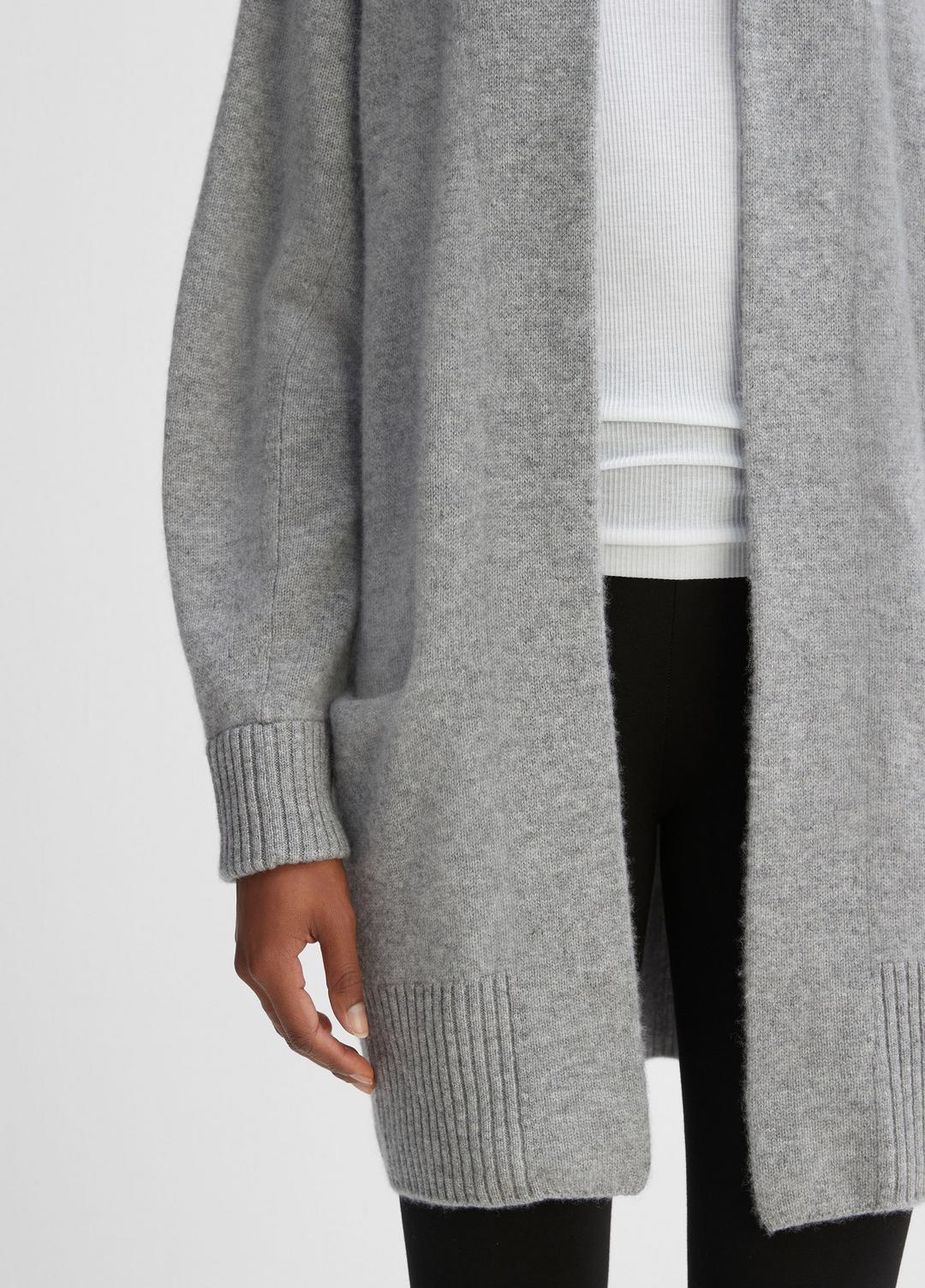 Cashmere Open-Front Cardigan in Cardigans MEDIUM HEATHER GREY | VINCE Women