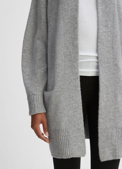 Cashmere Open-Front Cardigan in Cardigans MEDIUM HEATHER GREY | VINCE Women