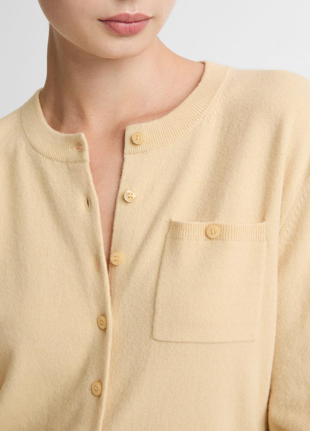 Wool & Cashmere-Blend Pocket Cardigan in Cardigans CHAMOMILE | VINCE Women