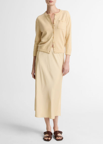 Wool & Cashmere-Blend Pocket Cardigan in Cardigans CHAMOMILE | VINCE Women