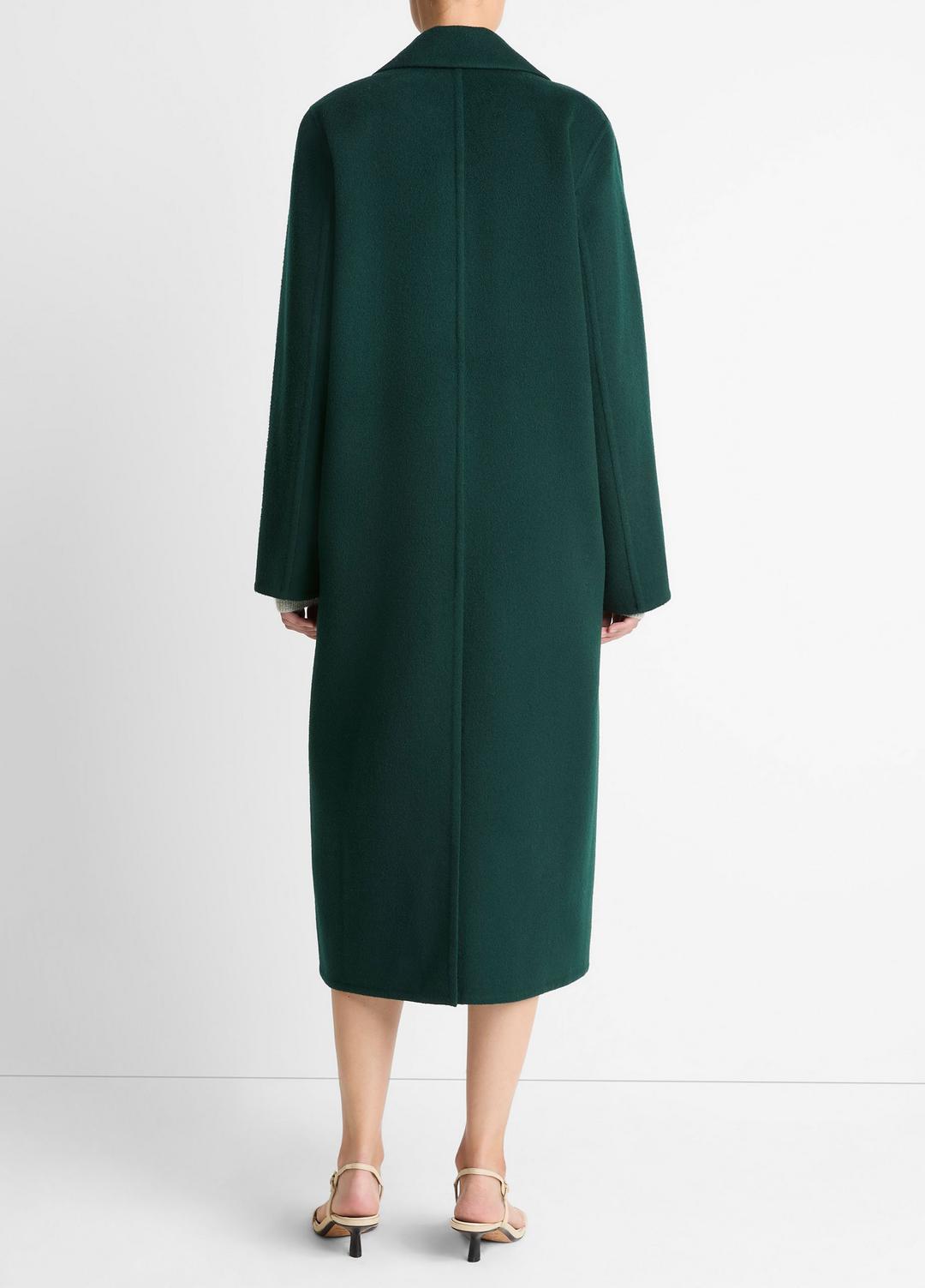 Wool-Blend Single-Breasted Coat in Coats JUNIPER | VINCE Women