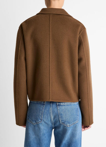 Wool & Cashmere-Blend Short Jacket in Jackets HAZELNUT | VINCE Women